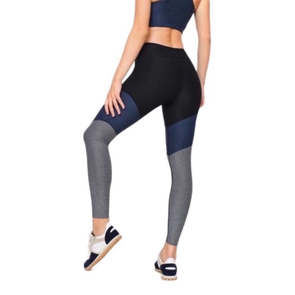 Outdoor Voices Pants - Outdoor Voices Springs Color Block Leggings M Blue Workout Run